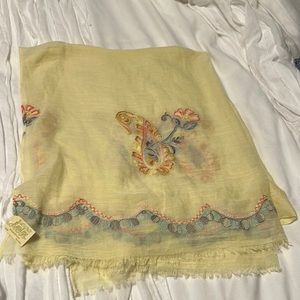 Laon embroidered scarf